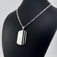 Thumbnail for Collar con Placa Line personalizado en Plata 950 - nativosjewelry