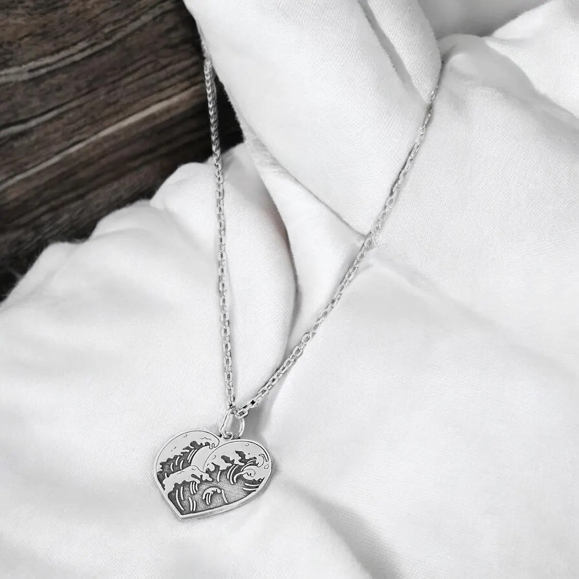 Collar corazón en Olas - nativosjewelry