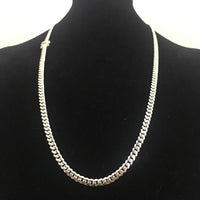 Thumbnail for collar de eslabones cubanos 6mm de Plata 999 70cm - nativosjewelry