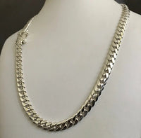 Thumbnail for Collar eslabones cubanos 8mm Plata 999 - nativosjewelry
