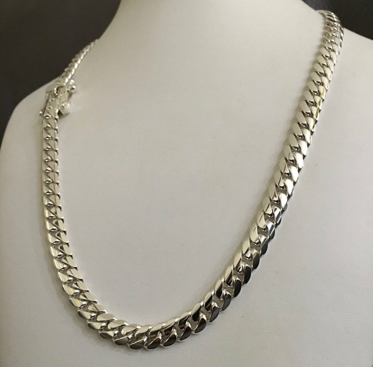 Collar Eslabones Cubanos Plata 999 11mm - nativosjewelry