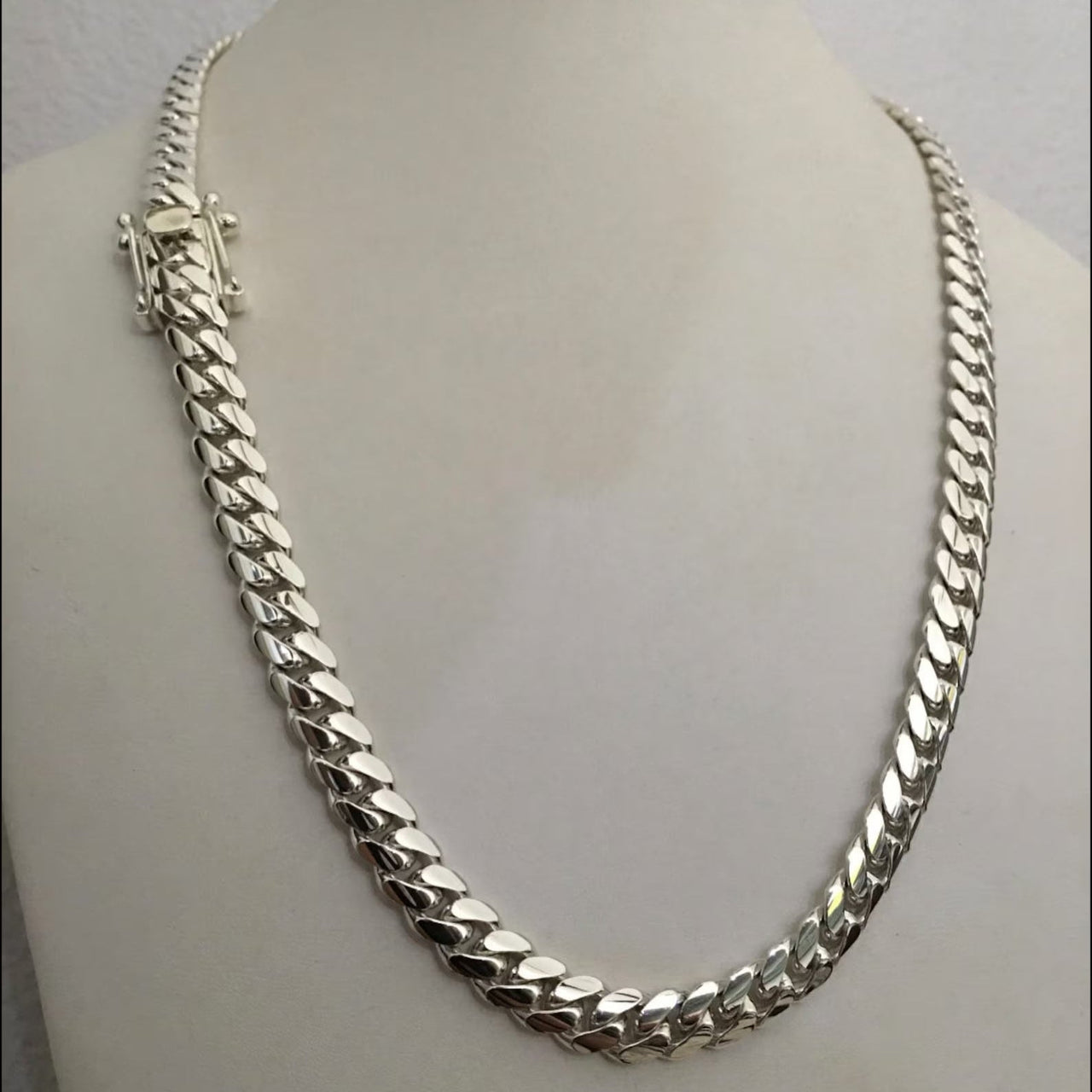 Collar Eslabones Cubanos Plata 999 11mm - nativosjewelry