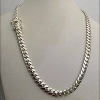 Thumbnail for Collar Eslabones Cubanos Plata 999 11mm - nativosjewelry