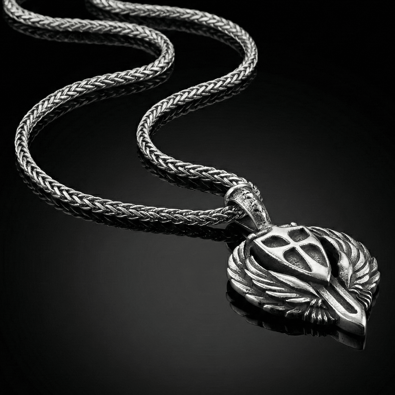 Collar Espiga con Cruz y Escudo - nativosjewelry