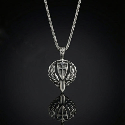 Collar Espiga con Cruz y Escudo - nativosjewelry