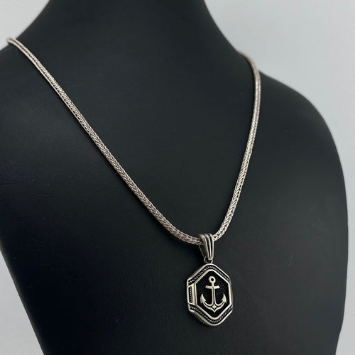 Collar Espiga con dije Ancla - nativosjewelry