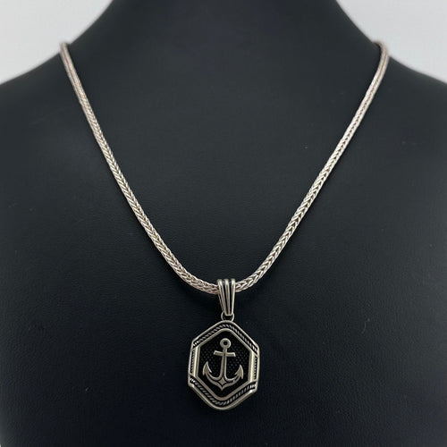 Collar Espiga con dije Ancla - nativosjewelry