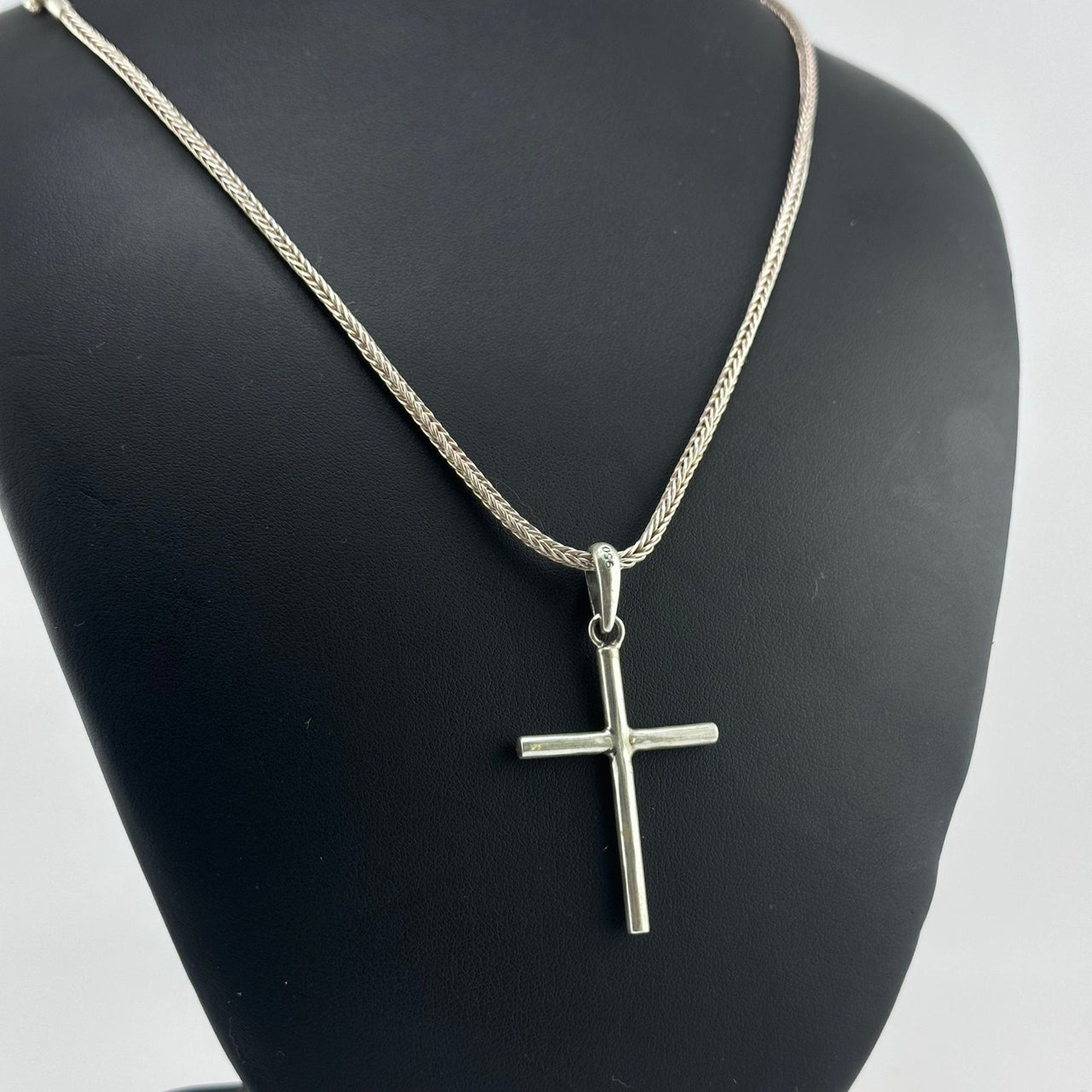 Collar Espiga con dije de Cruz - nativosjewelry