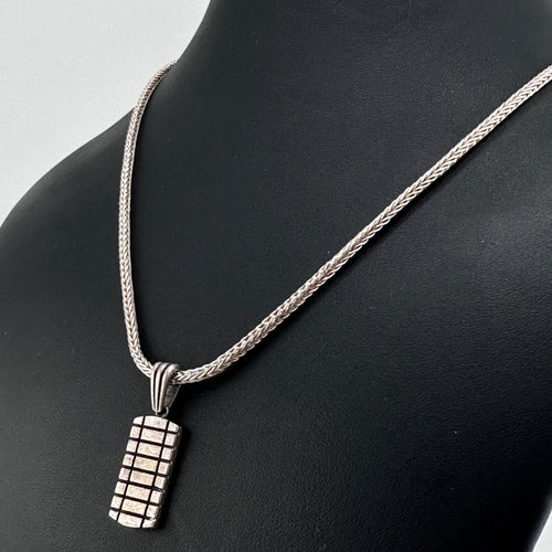 Collar Espiga con placa minimalista - nativosjewelry