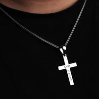 Thumbnail for Collar Espiga y Cruz personalizada de Plata 950 - nativosjewelry