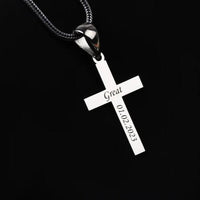 Thumbnail for Collar Espiga y Cruz personalizada de Plata 950 - nativosjewelry