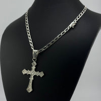 Thumbnail for Collar Hexagonal con dije de cruz Labrada - nativosjewelry