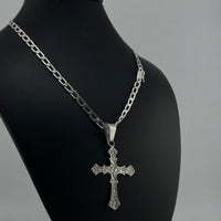 Thumbnail for Collar Hexagonal con dije de cruz Labrada - nativosjewelry
