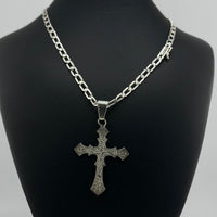 Thumbnail for Collar Hexagonal con dije de cruz Labrada - nativosjewelry
