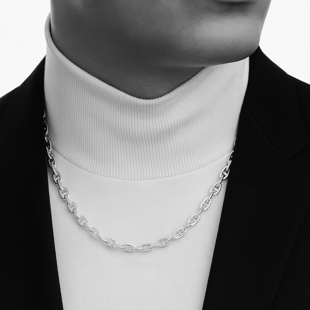 Collar Mariner - 5mm de espesor Plata 950 - nativosjewelry