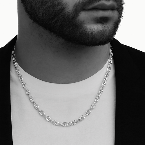 Collar Mariner - 5mm de espesor Plata 950 - nativosjewelry