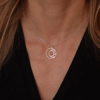 Thumbnail for Collar Media Luna y Sol - nativosjewelry