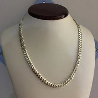 Thumbnail for Collar Miami Cuban de Plata ley 999 7mm de grosor - nativosjewelry