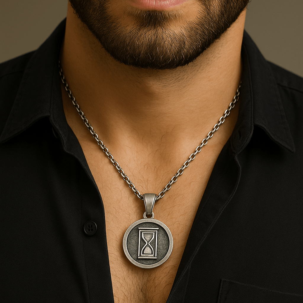 Collar Tempo Arena - Plata 950 - nativosjewelry