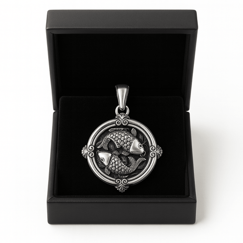 Dije Koi Doble en Plata 950 – 3cm - nativosjewelry