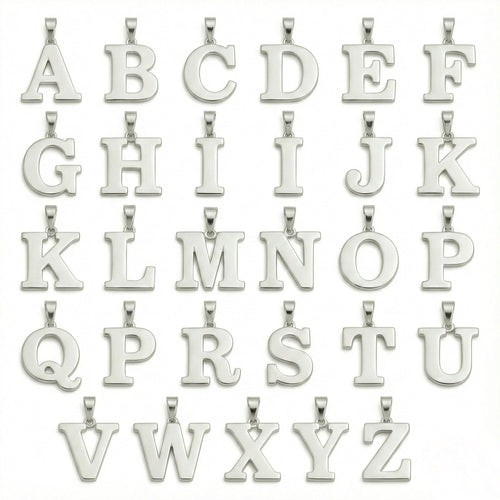 INICIAL DE PLATA 950 - nativosjewelry