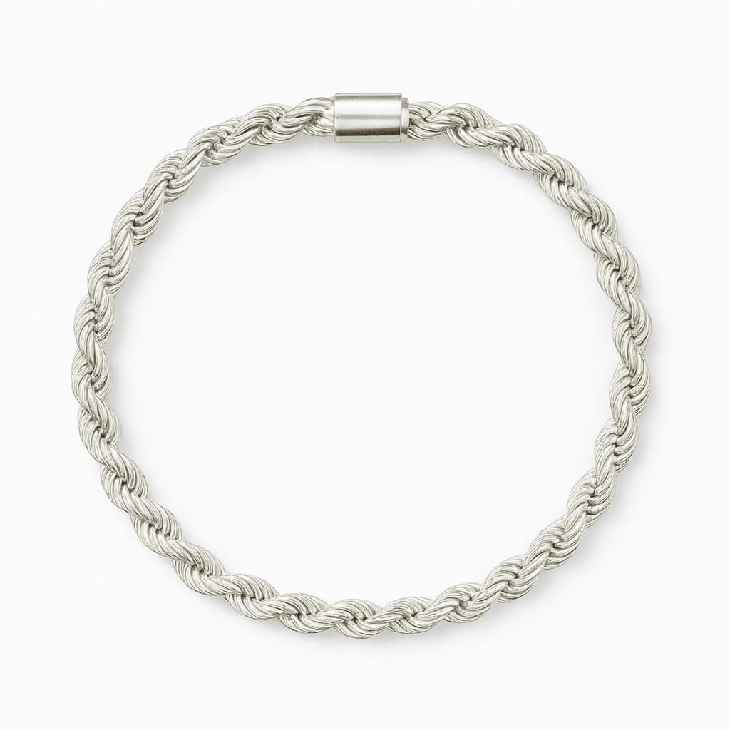 Rope Carácter — 3mm Silver Bracelet 950 - nativosjewelry