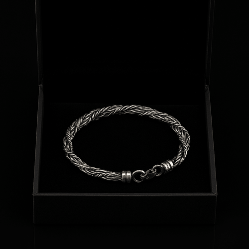 Espiga Carácter — Silver Bracelet 950 - nativosjewelry