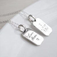 Thumbnail for Collar y placa personalizada de Plata 950 - nativosjewelry