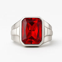Thumbnail for Imperial — Anillo Plata 950 con Circón Rub - nativosjewelry