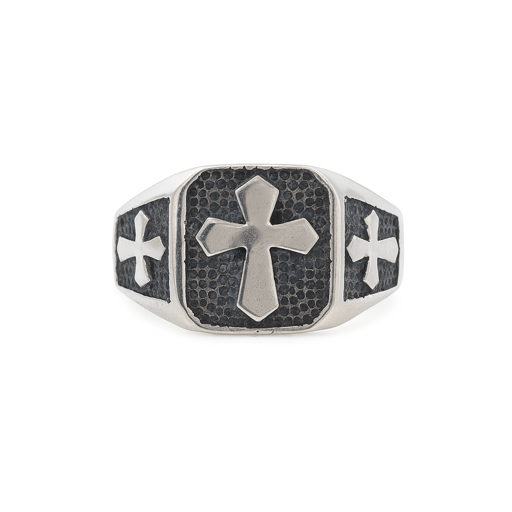 Anillo 3 Cruces — Plata 950 - nativosjewelry