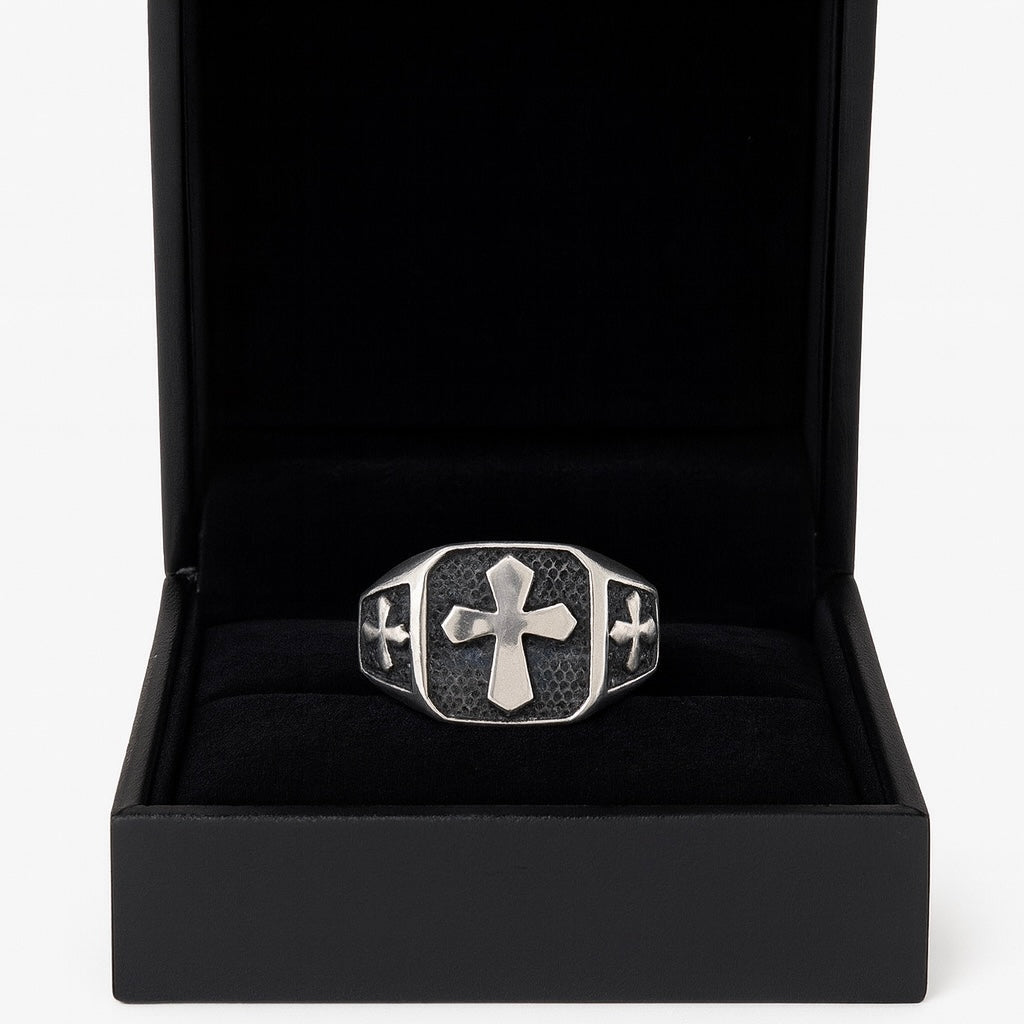 Anillo 3 Cruces — Plata 950 - nativosjewelry