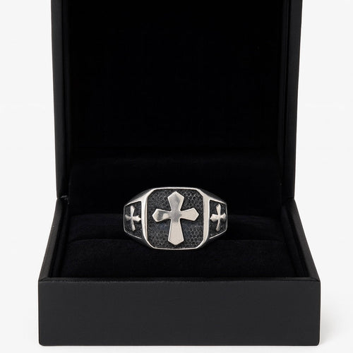 Anillo 3 Cruces — Plata 950 - nativosjewelry
