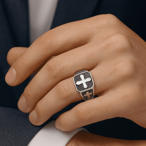 Anillo 3 Cruces — Plata 950 - nativosjewelry