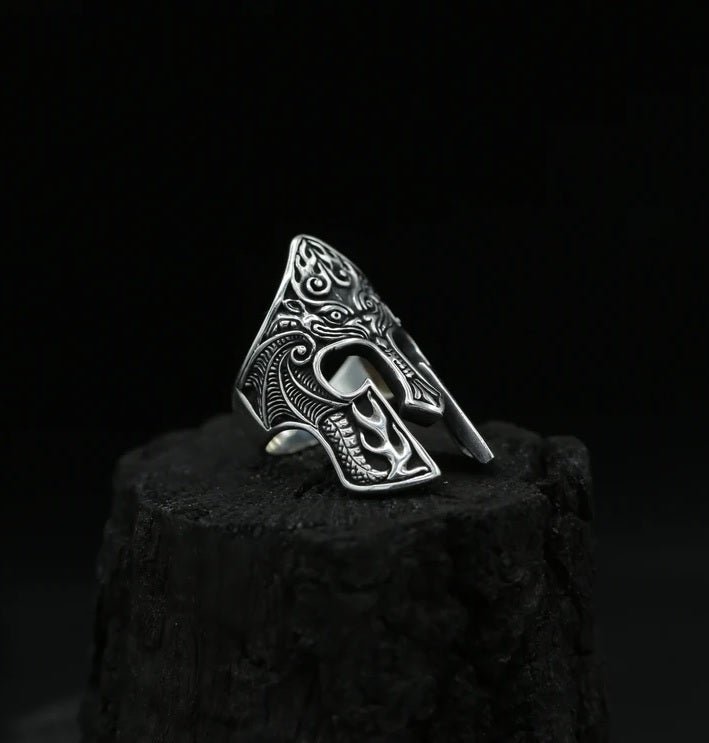 Anillo Espartano de Plata ley 950 - nativosjewelry