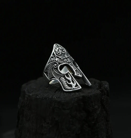 Anillo Espartano de Plata ley 950 - nativosjewelry