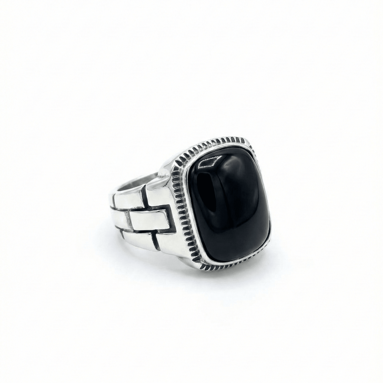 Anillo Ónix — Plata 950 - nativosjewelry