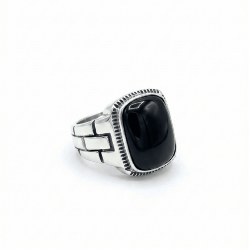Anillo Ónix — Plata 950 - nativosjewelry