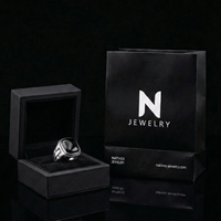 Thumbnail for Anillo Ónix — Plata 950 - nativosjewelry