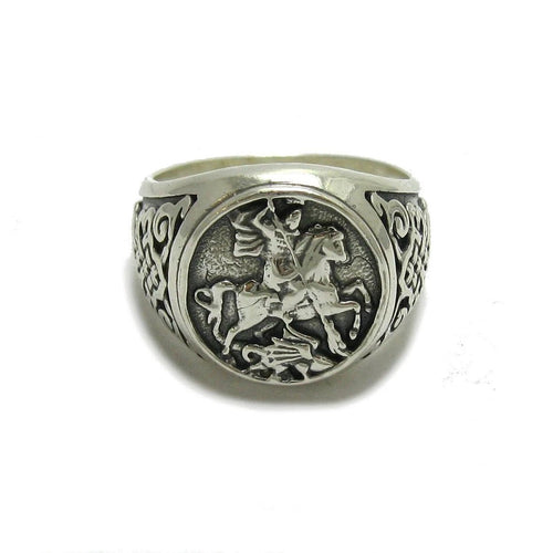 Caballero San Jorge — Anillo Plata 950 - nativosjewelry