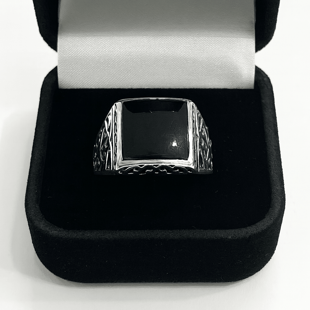 Carved — Anillo Plata 950 - nativosjewelry