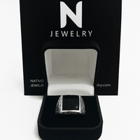 Thumbnail for Carved — Anillo Plata 950 - nativosjewelry