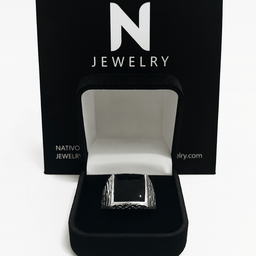 Carved — Anillo Plata 950 - nativosjewelry