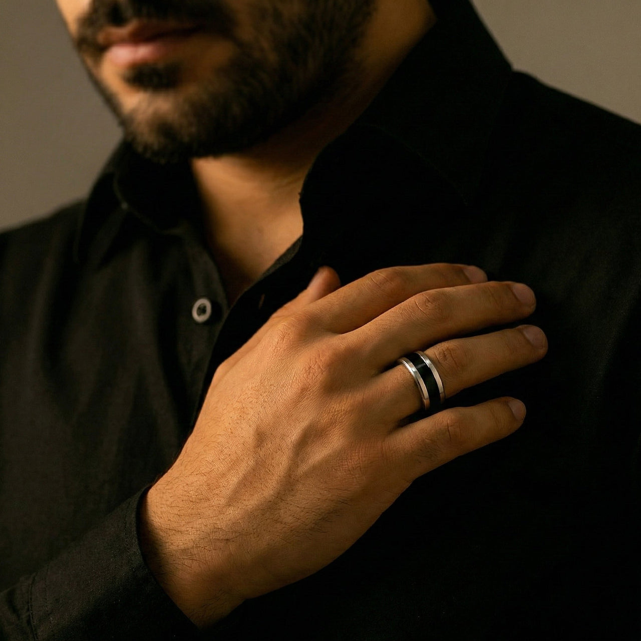 Eclipse — Anillo Plata 950 - nativosjewelry