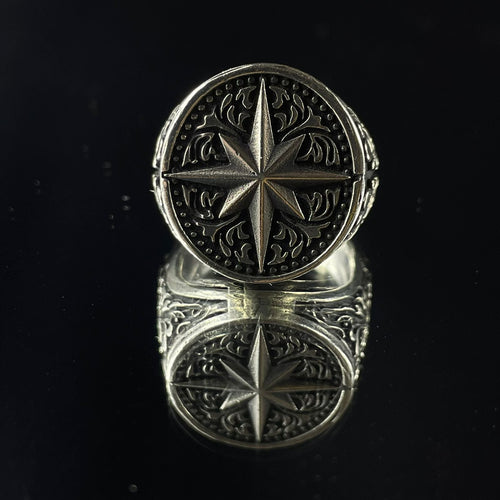 Estrella Polaris — Anillo Plata 950 - nativosjewelry
