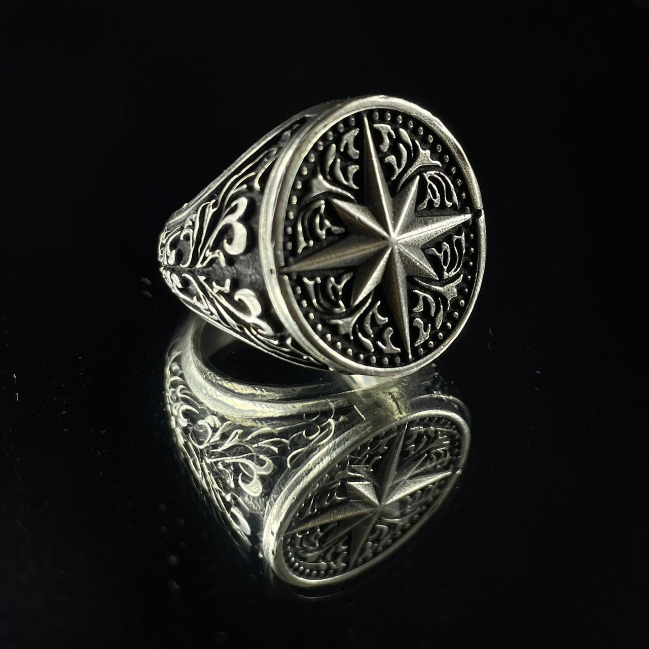 Estrella Polaris — Anillo Plata 950 - nativosjewelry