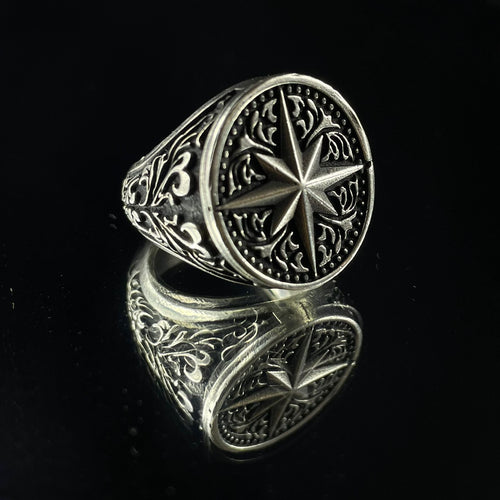 Estrella Polaris — Anillo Plata 950 - nativosjewelry