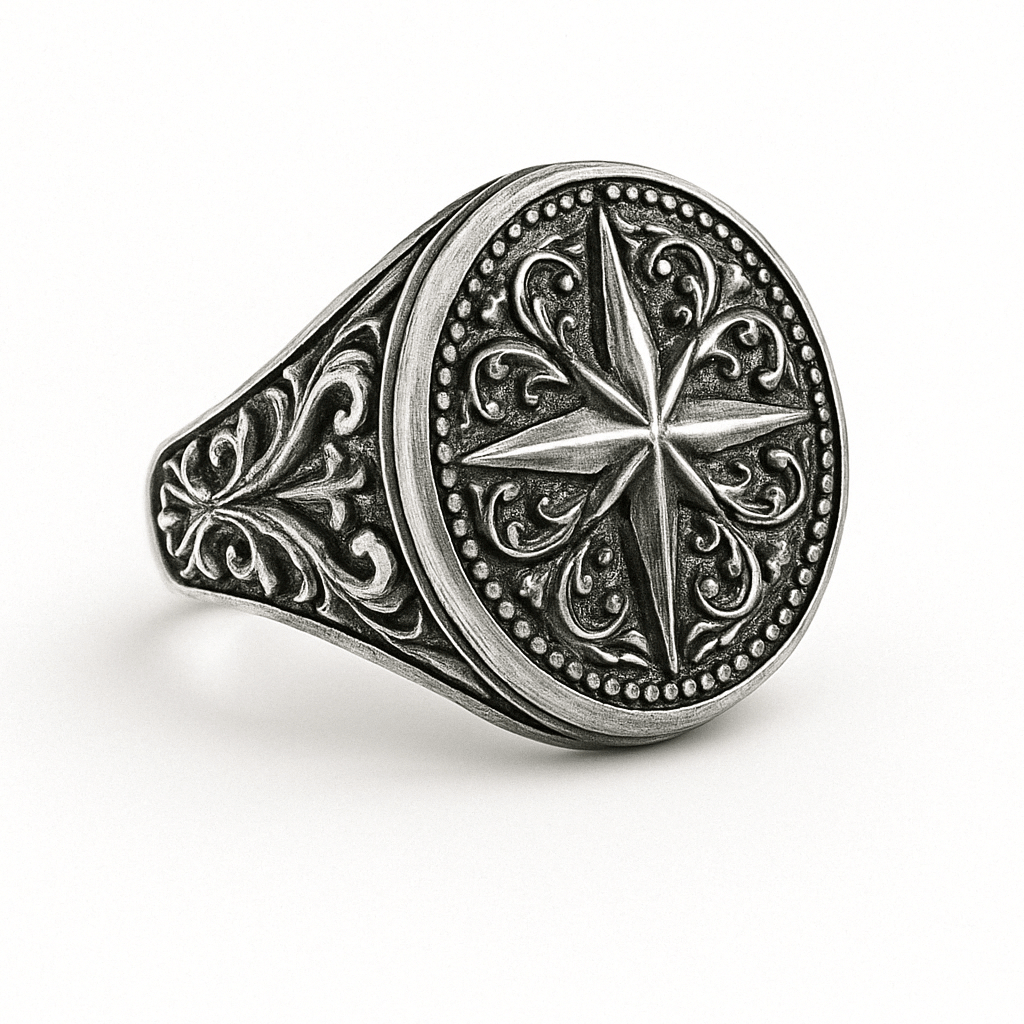Estrella Polaris — Anillo Plata 950 - nativosjewelry