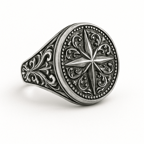 Estrella Polaris — Anillo Plata 950 - nativosjewelry