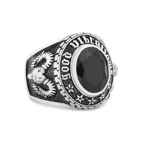 GOAT — Anillo Plata 950 - nativosjewelry