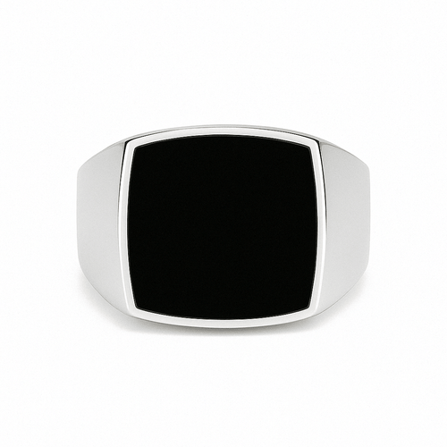 Ónix Clásico — Anillo Plata 950 - nativosjewelry